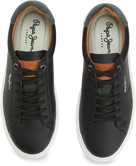 PEPE JEANS Yogi Original Black Cup Sole Sneakers 8 UK