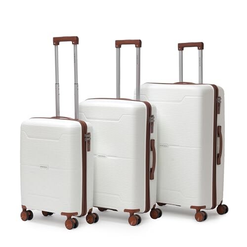 VLITE Columbia Set of 3 (S+M+L) Lightweight Polypropylene Suitcase