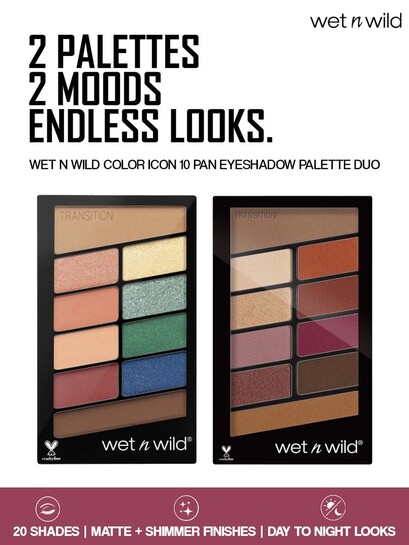 Buy Wet N Wild Iconic Eyeshadow Palette Combo Stop Playing Safe & Rose In The Air - Eyeshadow for Women 36461154 | Myntra