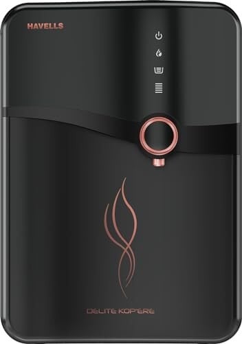 Havells Delite Kop'ere Water Purifier (Black), RO+UV+pH Balance