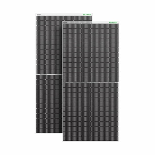 WAAREE Solar Panel 550 Watt II Pack of 2 II Half-Cut 144 Cells