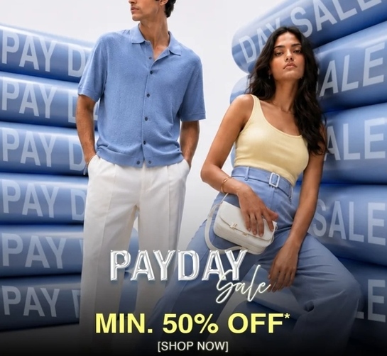 AJIO Pay Day Sale | Min. 50% Off
