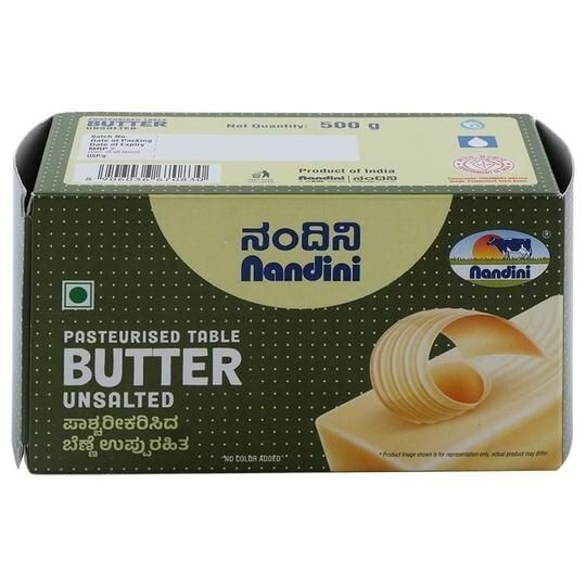 Nandini butter 500g @165 in Jiomart