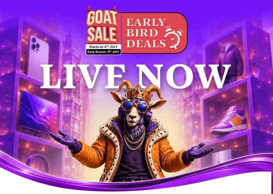 Flipkart G.O.A.T. Sale Early Bird Deals + 10% Bank Offers (ICICI/BOB/HSBC)