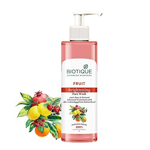 Biotique Fruit Brightening Face Wash| Ayurvedic and Organically Pure | 200mL