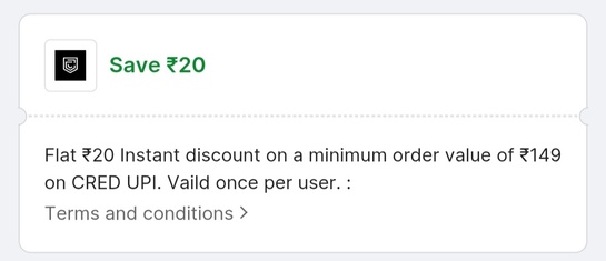 Flipkart X cred - flat 20rs off on 149rs mov
