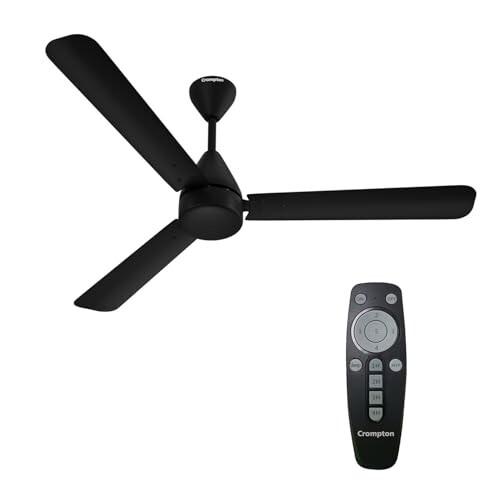 Crompton Energion Hyperjet 1200mm BLDC Ceiling Fan | Point Anywhere Remote Control | BEE 5 Star Rated Energy Efficient | Superior Air Delivery | Anti-Rust 