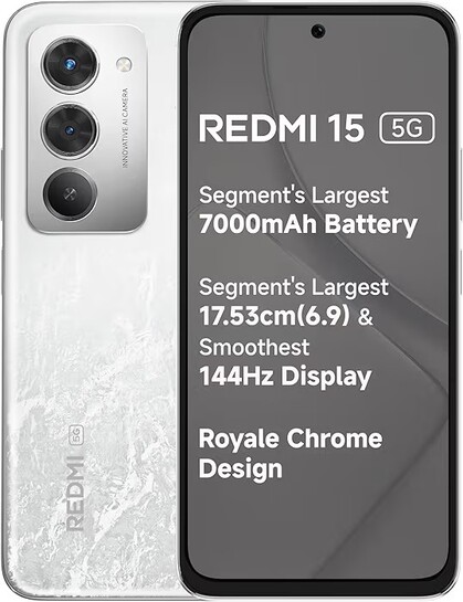 Redmi 15 5G Frosted White Smartphone
