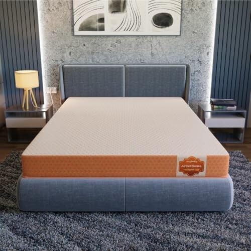 SleepyHug AirCell Ortho Spinex Plus 5 inch HR Foam Mattress | 3 Zones Support