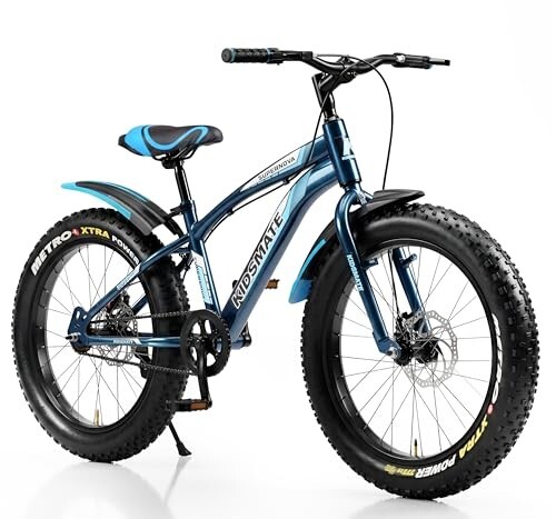 Kidsmate Supernova 20T Fat (20 x 3.0) Tire Cycle for Kids 7–10 Years | Dual Disc Brake Bicycle with Rigid Fork 
