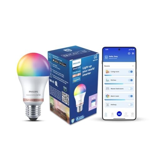 Philips Wiz Wi-Fi Enabled E27 12-Watt LED Smart Bulb [Apply 24% coupon]