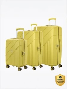 Kamiliant by American Tourister Hard Body Set of 3 Luggage 8 Wheels - Combination Lock-Endure(Small 55Cm|Medium 68Cm|Large 79Cm) - Beige, Black