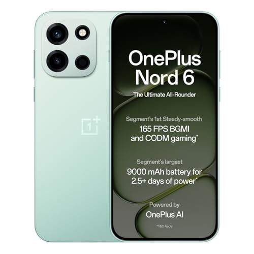 OnePlus Nord 6 | 8GB+256GB | Fresh Mint | Snapdragon 8s Gen 4 
