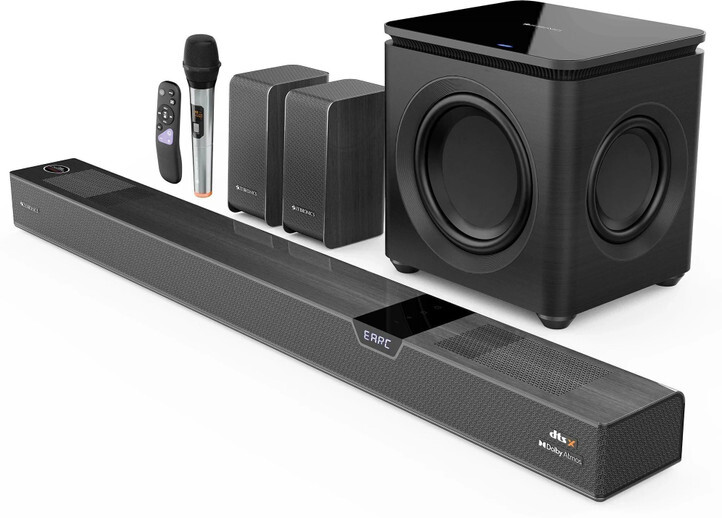 [5% off LiveShop+] ZEBRONICS Juke Bar 10000 Dolby Atmos, DTS X (1100W, 7.2.4 Channel)