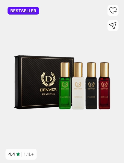 DENVER Hamilton EDP- SRK's Favorite Luxury Gift Pack (20ml x 4) Perfume Eau de Parfum Men)