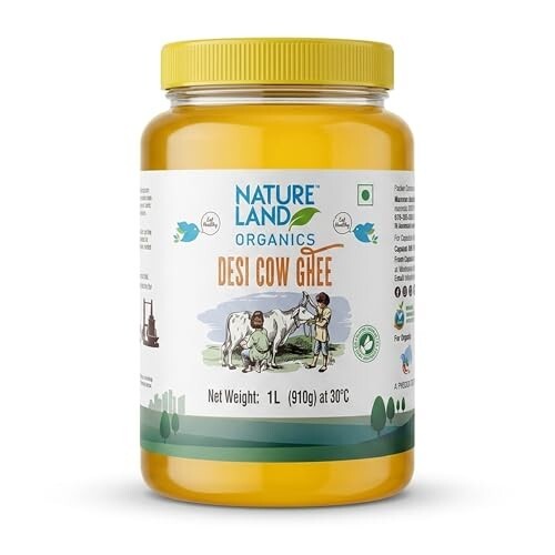 Natureland Organics Premium Cow Ghee 1Ltr