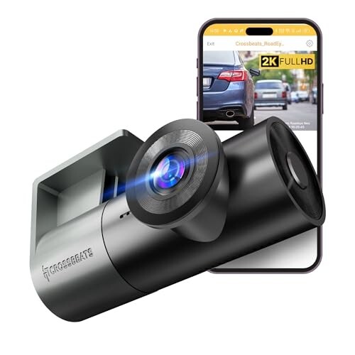 Crossbeats RoadEye Neo| New Launch| 2K FHD+ Dash Cam for Car| Supercapacitor Dash Camera 1TB (2026 Model)