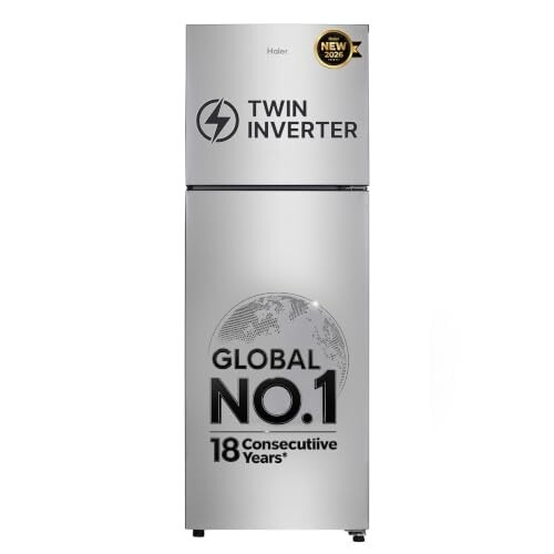 Haier 240 L 2 Star Frost Free Twin Inverter Double Door Refrigerator 