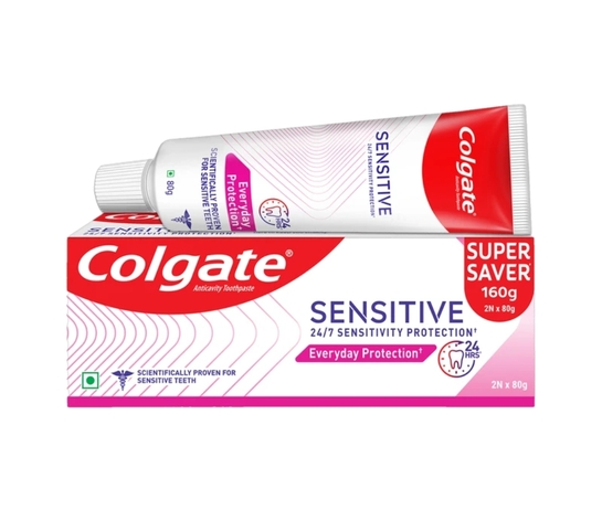 Colgate Sensitive Everyday Protection Toothpaste For Sensitive Teeth (Combo Pack) Toothpaste (160 g, Pack of 2)