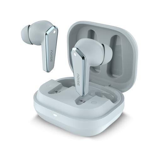 Noise Buds N1 Truly Wireless Earbuds with Chrome Finish, 40H of Playtime, Quad Mic (Ice Blue)
