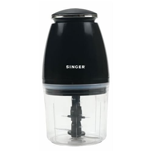 SINGER Nexchop Mini Single Speed Electric Chopper 350W | 700ml Bowl | 4 Stainless Steel Blades | Low Noise | Lightweight