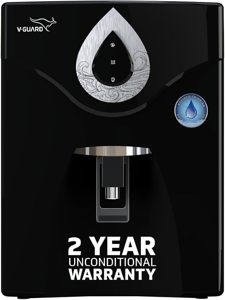 V-Guard Zenora 2X RO Water Purifier | 8 Stage RO+UV+UF+Mineral, 100% RO | 7L