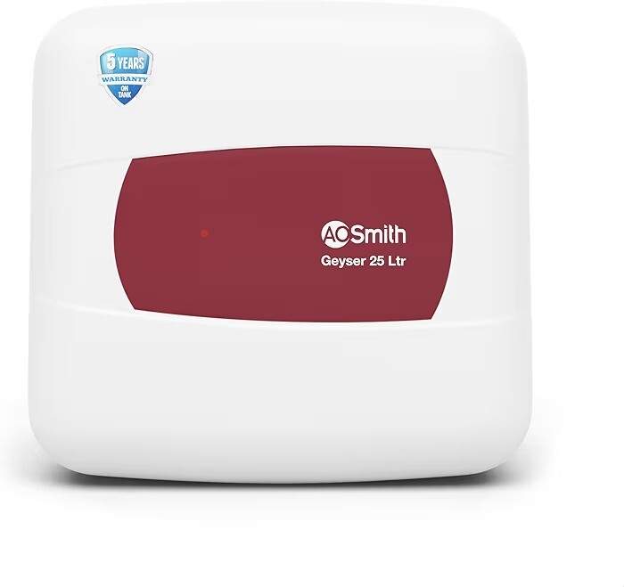 Buy AO Smith Geyser 25 Litre 5 Star Rating (BEE) | Powerful 2KW Heating | HSE-SHS-025 