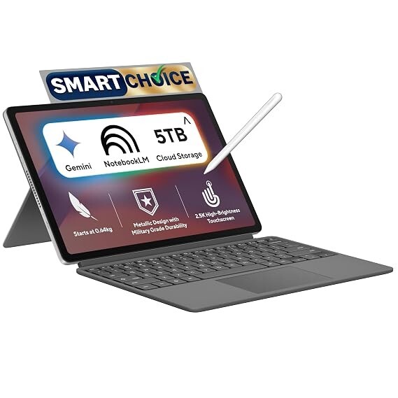 ASUS Chromebook CM32 Detachable (2026),Smartchoice,MediaTek Kompanio 540 Processor,8GB RAM,128GB SSD,Touchscreen,12.1"(30.7 cm),Chrome OS,Cloud Titanium Laptop