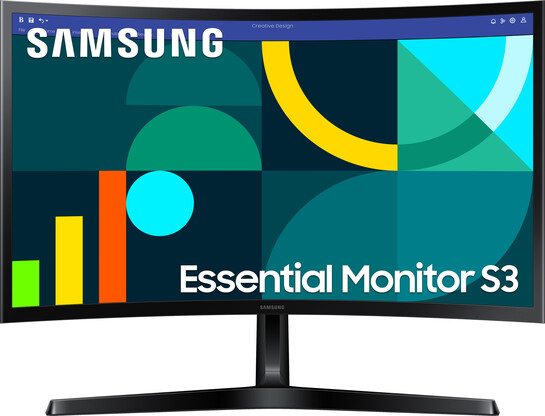 Samsung Essential Monitor S3 59.8 cm (24 inch) Curved Full HD LED Backlit VA Panel Gaming Monitor