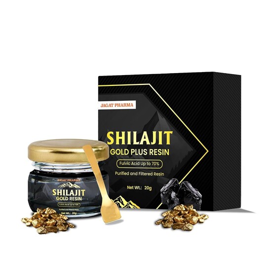Jagat Pharma Original Himalayan Shilajit/Shilajeet Resin 20g | (Sample)