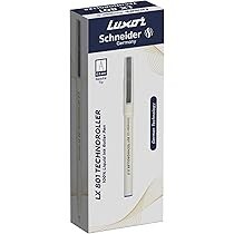 Luxor Schneider LX 801 Technoroller Roller Pen, 0.5 mm Needle Tip, 12 Units Pack,