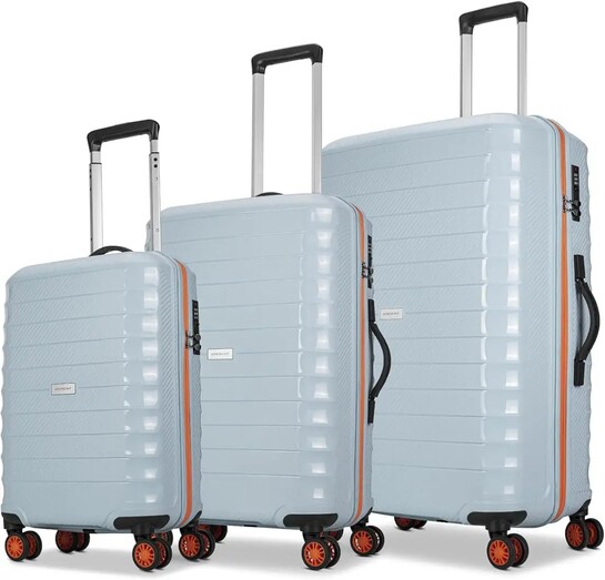 Aristocrat Altitude 8 Wheel Set of 3 (Small + Medium + Large) Hard Case Trolley Bags