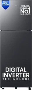 Samsung 236 L Frost Free Double Door 3 Star Refrigerator  with Digital Inverter, 2026 Model (BLACK DOI, RT40H28W3FHL)