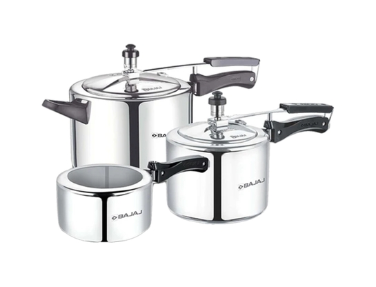 BAJAJ New Shakti 2 L, 3L, 5 L Pressure Cooker (Aluminium)