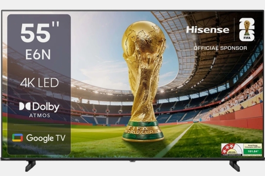 Hisense E6N 139 cm (55 inch) Ultra HD (4K) LED Smart Google TV with Atmos, Dts Virtual X and 4K ΑΙ Upscaler (55E6N)