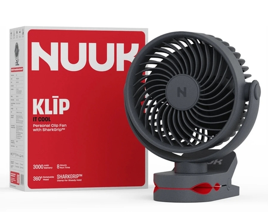 Nuuk KLIP with 2 Year Warranty BLDC Motor, Silent Operation 127 mm Table Fan (Serene Grey | Pack of 1)