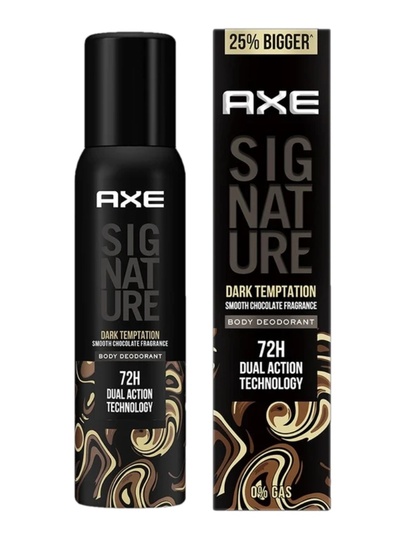 AXE  Signature Dark Temptation Deodorant No Gas Body Perfume Body Spray For Men (154 ml)