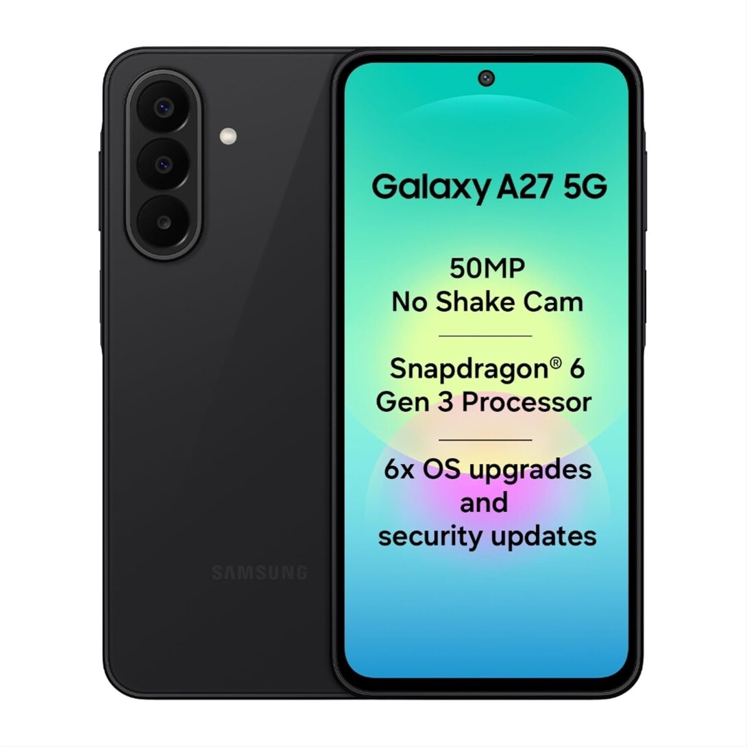 Samsung Galaxy A27 5G (Black, 6GB RAM, 128GB Storage) | 50MP No Shake Triple Camera