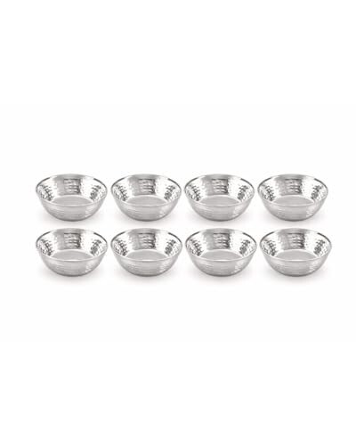 Tosaa Stainless Steel Hammered Finish Vati Pack of 6 