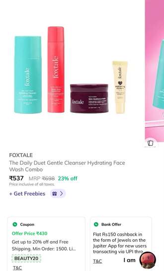 Foxtale combo at just ₹538 on ajio