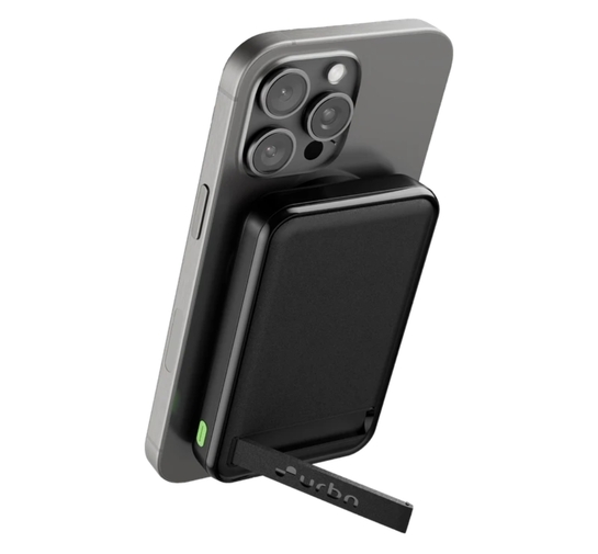 URBN 10000 mAh 22.5 W Wired & Wireless With MagSafe Ultra Compact Pocket Size Power Bank (Black, Lithium, Fast Charging for Mobile, Earbuds)