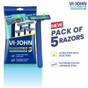 Zepto - VI JOHN Shave Pro Three Blade Disposable Razor 5 Pcs(location specific)