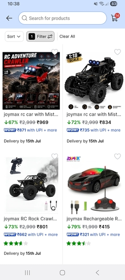 100% supercoin: Joymax Toys at flipkart 