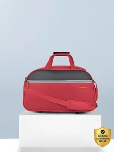 ARISTOCRAT 41 L Hand Duffel Bag - Enigma 52 CM Polyester Softsided Cabin size 2Wheels Duffle Bag - Red - Red - Large Capacity
