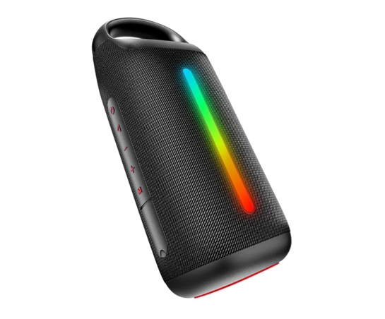 boAt Stone Arc Pro, Spatial Audio, 58mm Drivers, 12H Battery, RGB LEDs & App Support 25 W Bluetooth Speaker (Raging Black, Mono Channel)