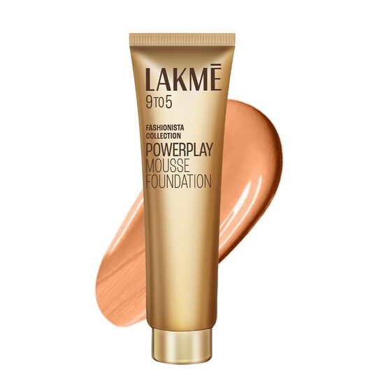 65% Off Lakme Powerplay Mousse Foundation, Matte Finish, Full coverage, Lightweight, Long Lasting Face Makeup,Rose Ivory, 25g