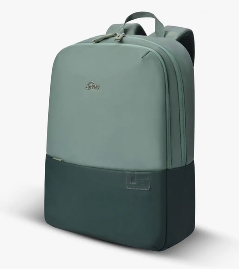 Gear Uber Leatherite Medium Faux Leather Water Resistant Laptop Backpack