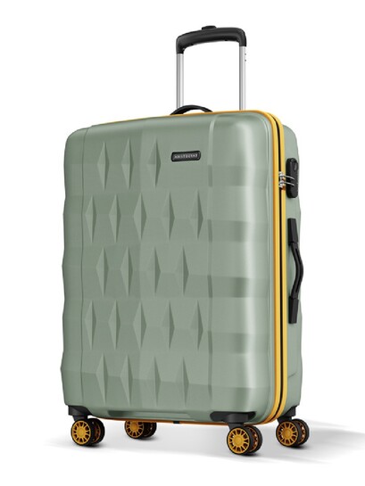Aristocrat Comet Green Medium Hard Luggage 66cm Check In Trolley Bag