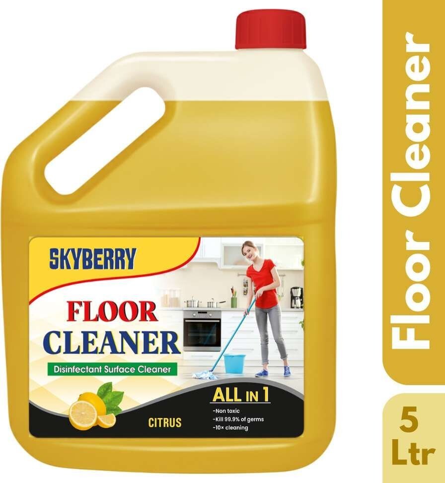 Skyberry Ceramic, & Tile Cleaner, Multi-surface Floor Cleaner Kills 99.9% Germs citrus (5 L)