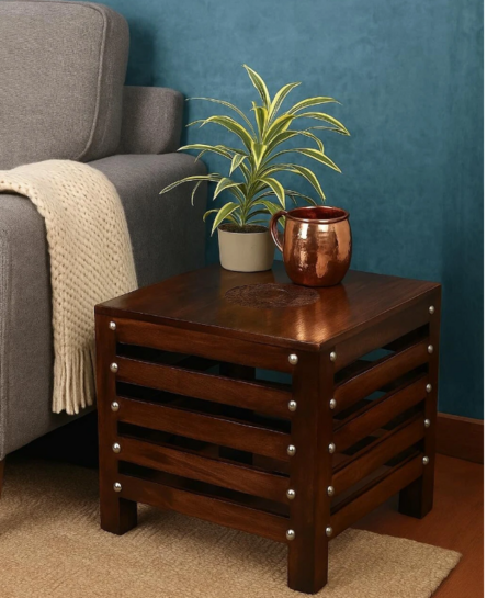 Wood Sitting Stool, Side Table